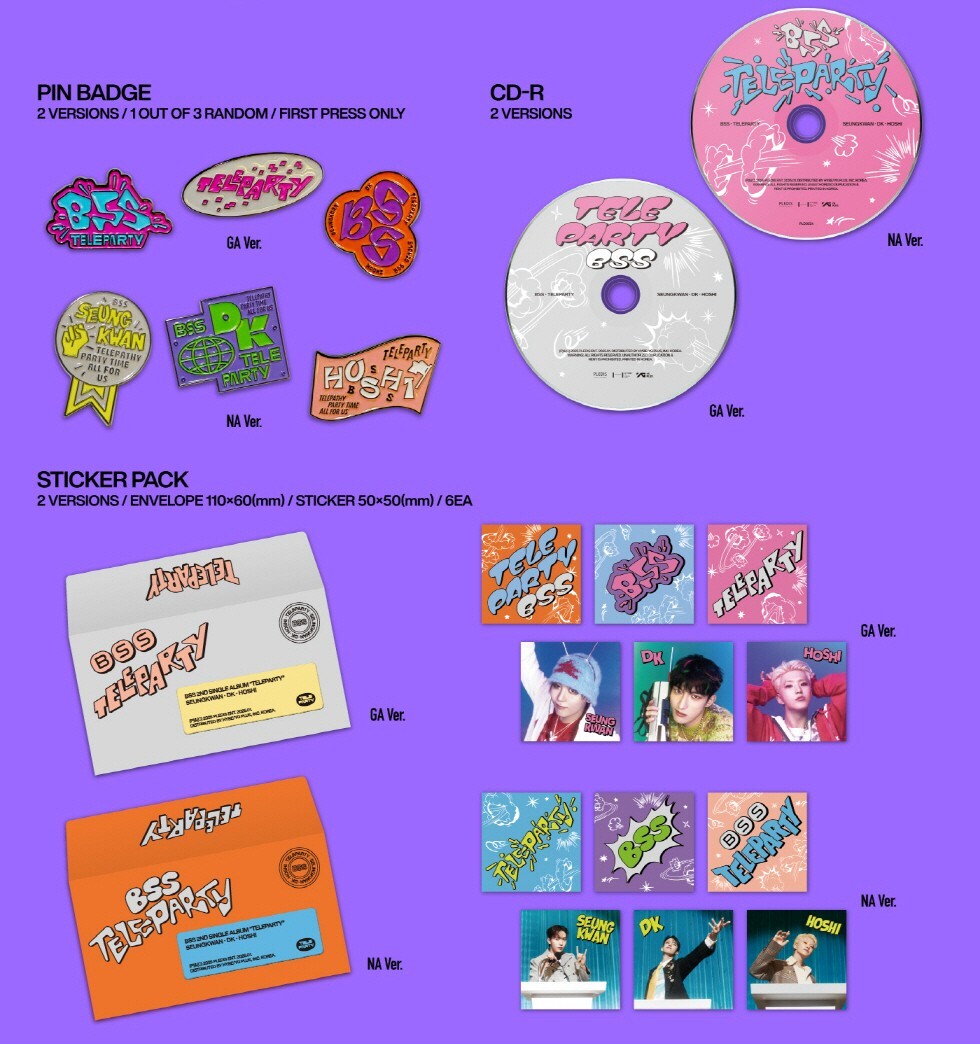 BSS Seventeen Booseoksoon - 2nd Single Album Teleparty CD+Extra