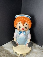 Vintage Aladdin Giftware Portable Ceramic Lamp Red Head Little Girl / Clown