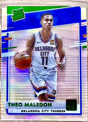 Theo Maledon /25 RC 2020/21 Clearly Donruss GREEN #60 Rookie OKC Suns Hornet SSP