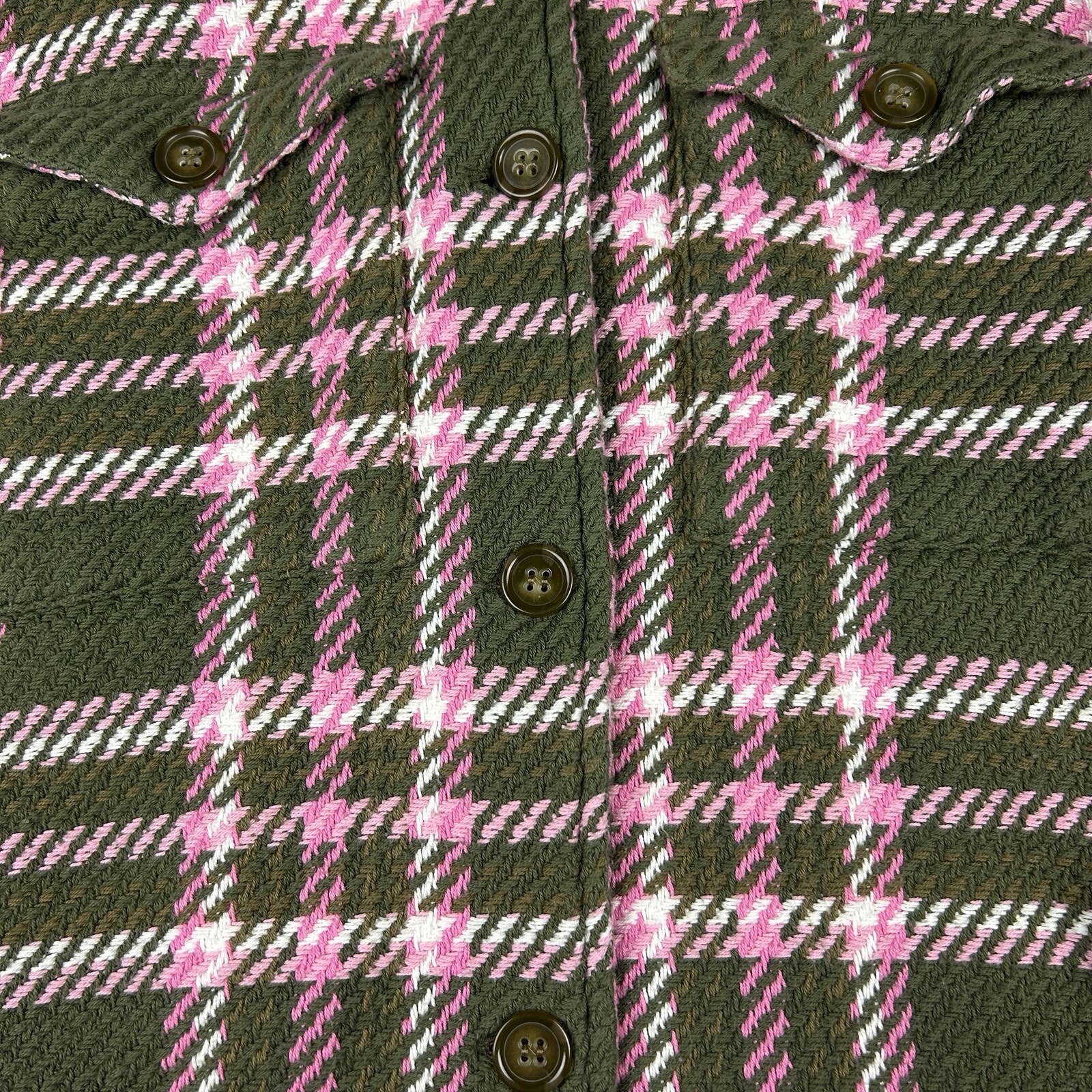 Outerknown Cloud Weave Plaid Shacket Button Up Ol… - image 7
