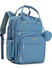 NWT Diaper Bag Backpack, Baby Changing Bags Multifunction Waterproof-light Blue