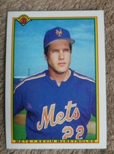 1990 Bowman New York Mets Baseball Card #138 Kevin McReynolds