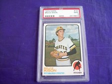 1973 TOPPS #141 BRUCE KISON (PIRATES) PSA 9