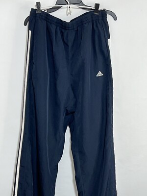 Adidas ClimaProof Clima 365 Navy Windbreaker Track Pants Ankle