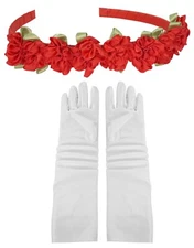 Little Pretends Princess Headband and Elbow Gloves Dress-up Costume Accessories