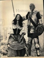 1973 Press Photo Rex Harrison and Rosemary Leach, The Adventures of Don Quixote 1973 Press Photo Rex Harrison and Rosemary Leach, The Adventures of Don Quixote