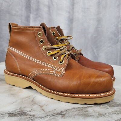 Aspen Trail Finders Plain Toe Prison Boots Men's Size 7.5 Tan