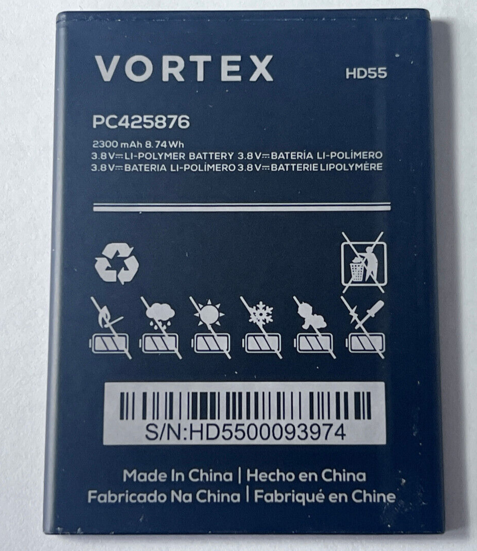 OEM PC425876 2300mAh 3.8V Li-ion Battery Replacement VORTEX HD55