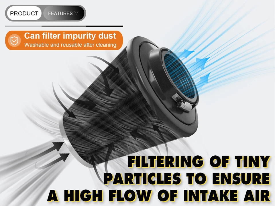 Cone Twin Cam Air Cleaner Filters For Harley Softail Fat Boy 99-15 Touring 00-07 - Image 4 of 4