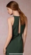 Anthropologie BHLDN x Jill Jill Stuart Women 4 Green Crepe Barrett Dress II
