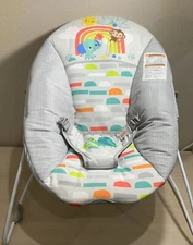 Bright Starts Playful Paradise Vibrating Baby Bouncer, Unisex, Newborn NO MOTOR