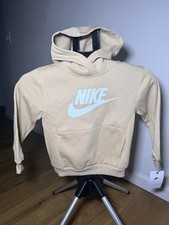 Nike Sportswear Hoodie Club Fleece Pullover Youth Kids Size 5 Cotton Color Hemp