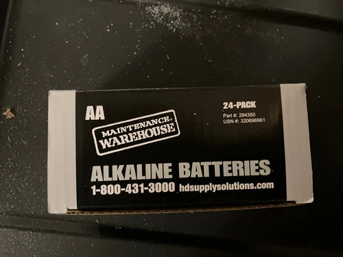 NEW AA batteries 24 pack. Unopened Maintenance Warehouse Kids Toys Remotes