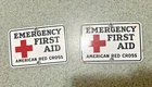 VINTAGE METAL ENAMAL PORCELAIN SIGNS VINTAGE AMERICAN RED CROSS EMERGENCY SIGN 2