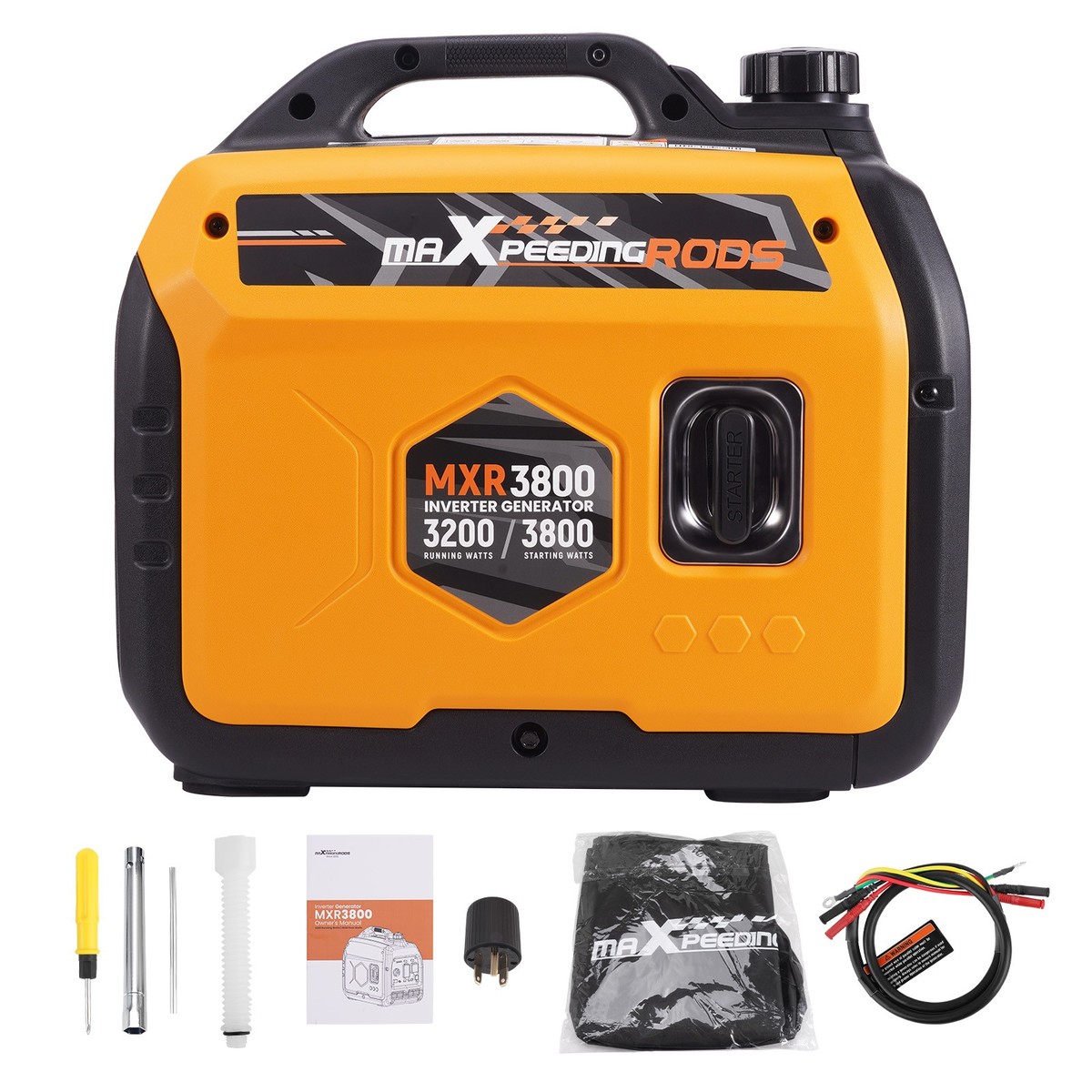 MXR3800 3800 Watt Portable Gasoline Inverter Generator Low Noise