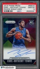 Karl-Anthony Towns 2015 Panini Prizm ROOKIE SIGNATURES RC AUTO #RSKAT PSA 10