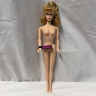 Mattel Vintage Reproduction Ponytail Barbie Doll Holes Feet Nude White Iris
