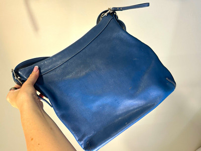 Vintage Coach Legacy Slim Duffle (Style 9326) in Blue