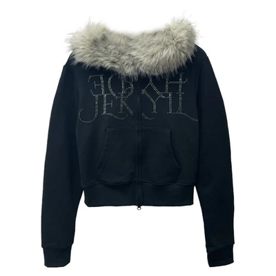 #ad HYDE Orchestra Tour 2026 JEKYLL Official FUR ZIP SWEATSHIRT L size L#x27;Arc en Ciel $124.99