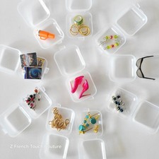 Set of 5/ 10 Storage Boxes for Doll Shoes, drinks, jewelry, makeup-1.25" Square