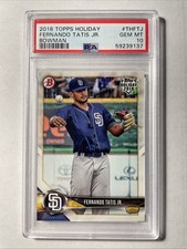 2018 Topps Bowman Holiday FERNANDO TATIS JR  Rookie #THFTJ PSA 10  PADRES🔥