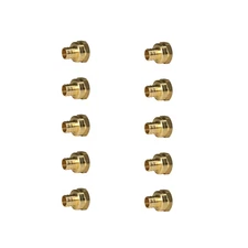 10 Pack XFITTING 3/4" Pex-B x 3/4" Female NPT Threaded Adapter, Lead Free Brass