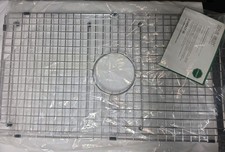 28x15 1/2 stainless steal Sink Protector. Sink Grate with center hole.