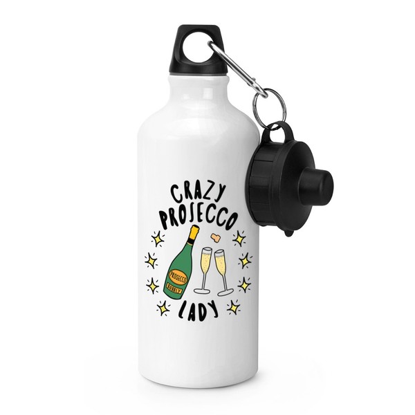 VerrüCkt Prosecco Lady Stars Sports Wasserflasche Lustig Scherz Drunk Mutter Tag-image
