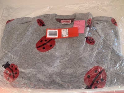 Kate Spade New York grauer Marienkäfer Pullover Größe XS - Größe 6-8