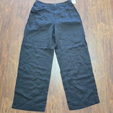 A New Day Women's High-Rise Straight Trousers - Black, Size 10.