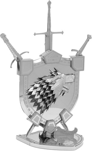 Metal Earth Premium Series Game of Thrones House Stark Sigil 3D Metal Model Kit - Picture 3 of 4