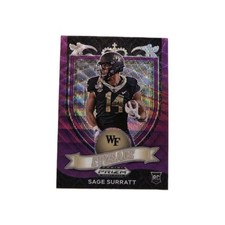 2021 Panini Prizm Draft Picks - Crusade Sage Surratt #177 Purple Wave Prizm (RC)