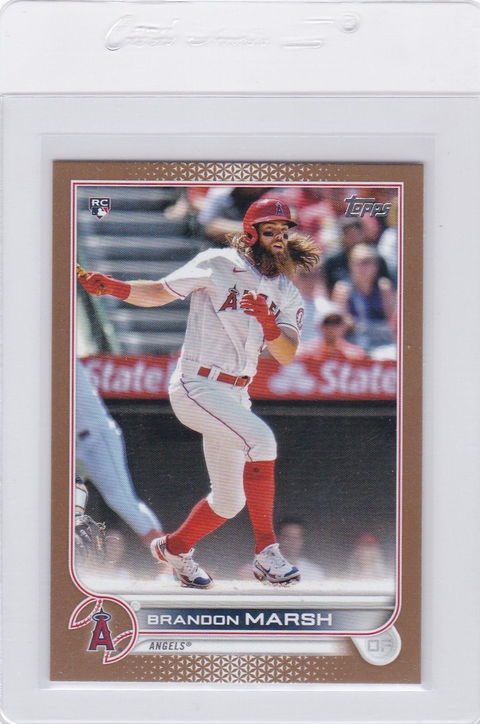 2022 Topps Series 1 - Brandon Marsh #243 Gold #'d/2022 RC