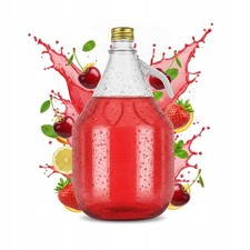DAMA 3L G&Auml;SIOR Weinflasche Ballon f&uuml;r Aufguss Wein Saft Glasflasche