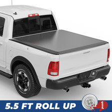 66 5.5ft Soft Roll Up Tonneau Cover For Toyota Tundra Truck Bed 22-2026 On Top