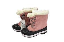 Cat Jack Boots Girls Size 13 Pink Waterproof Faux Fur Winter Snow 093 09 8531