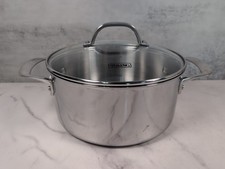 Viking 4 Quart 3-Ply Clad Stainless Steel Soup Stock Pot & Glass Lid