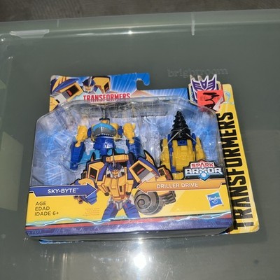 Transformers Cyberverse SKY-BYTE DRILLER DRIVE Power of the Spark New