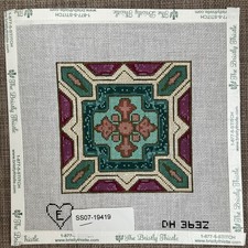 Handpainted Needlepoint Canvas Medici Cross Must Read Description