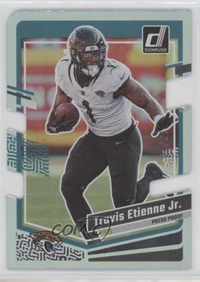 2023 Panini Donruss Press Proof Silver Die-Cut 16/75 Travis Etienne Jr #138 0nr3