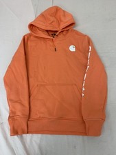 Carhartt Relaxed Fit Midweight Logo Sleeve Graphic Hoodie Women's size M 8-10 