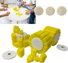 3Pc 3D Printed Corn Puzzle, Brain-Teasing Game & Sliding Blocks Three-Dimensiona