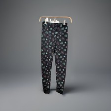    Calvin Klein Girls Pajama Pants Size 10 Black Graphic Sleep Lounge