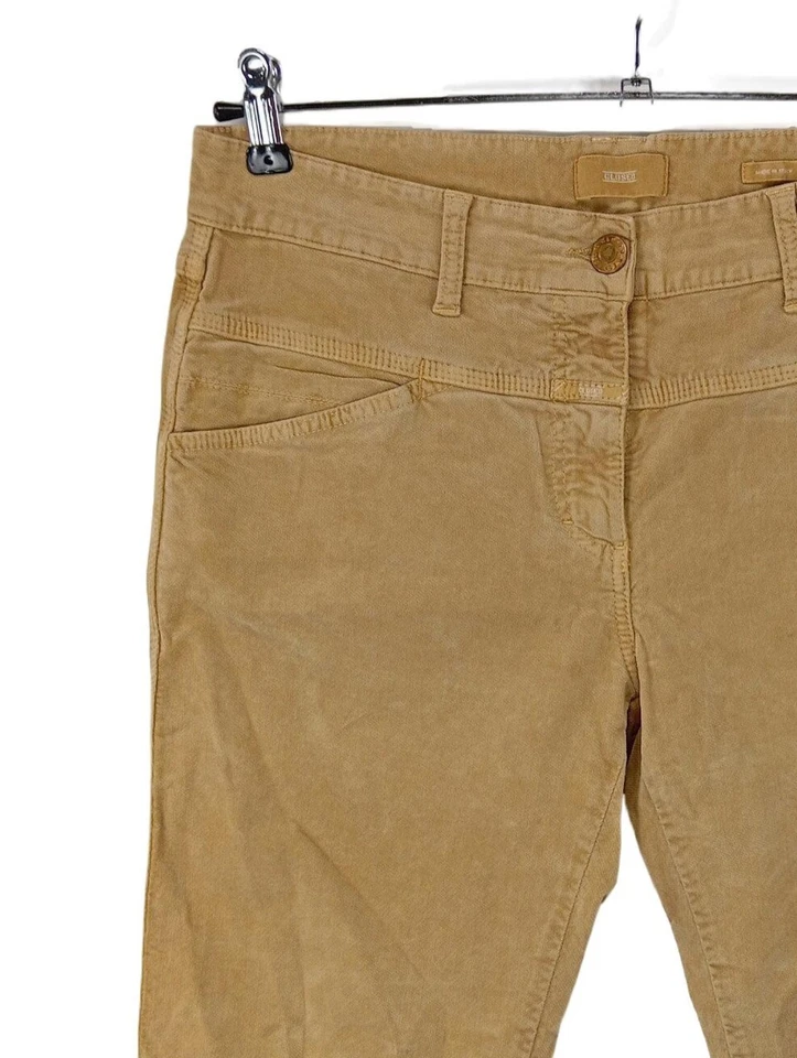 CLOSED Pantalon taille haute Dames Pantalon T EU 42 jaune primevère - Photo 3/4