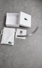 Lacoste Herren Armband Edelstahl Silber Stainless Steel Gliederarmband Neu