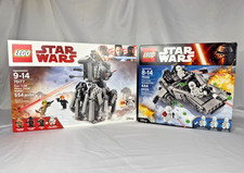 LEGO Star Wars: First  Order  Snowspeeder  (75100) + Scout  Walker (75177) - New
