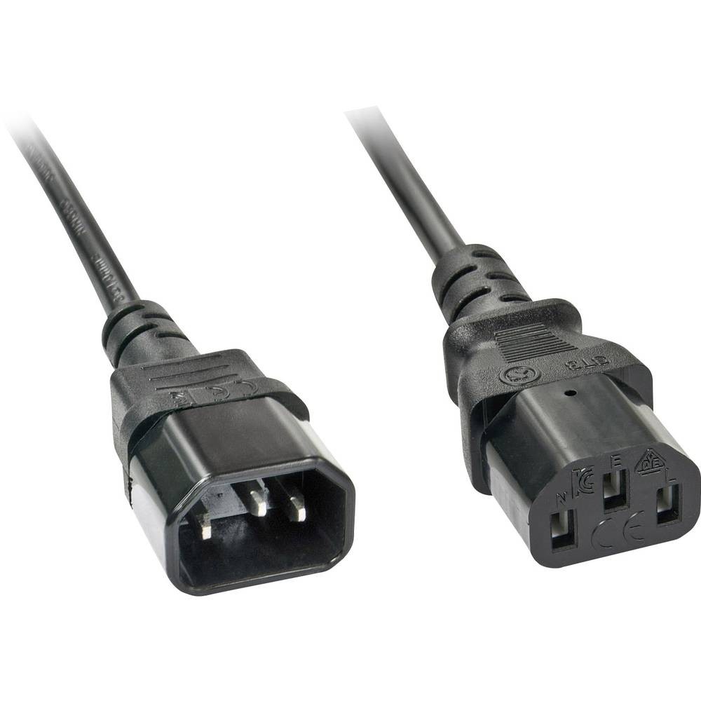 Rallonge LINDY alimentation secteur C13 mâle femelle cordon alimentation PC IEC