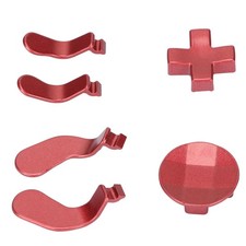 2Red Stainless Steel Metal D Pads Paddles Replacement Controller Accessories BL