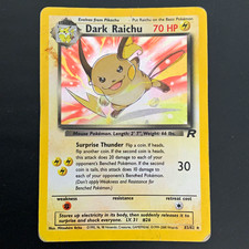 Pokémon TCG Dark Raichu 83/82 Team Rocket Holo Heavily played (see pics)