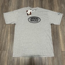 Vintage 1990s Star Wars Episode 1 Deadstock NWT Grey Tshirt Size L